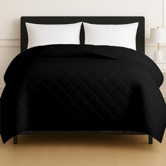 HomeSmart Weighted Blanket King Size 30lbs, Heavy Weight Blanket, Soft Breathable Fabric, Black