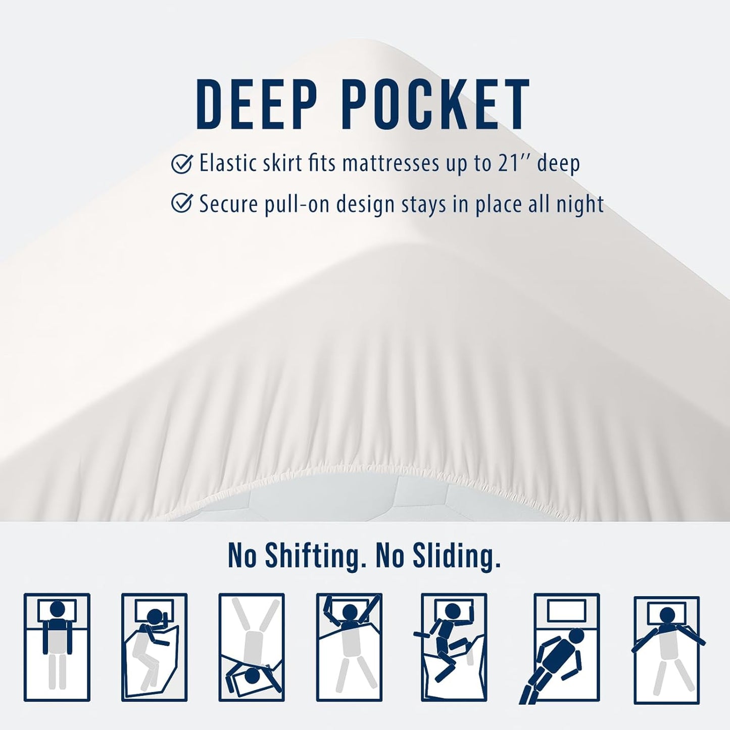 OLANLY Twin XL Quilted Fitted Mattress Pad – Soft Down Alternative Pillow Top Mattress Topper, Cooling Comfort Breathable Mattress Cover, Machine Washable Deep Pocket Mattress Protector, Off White