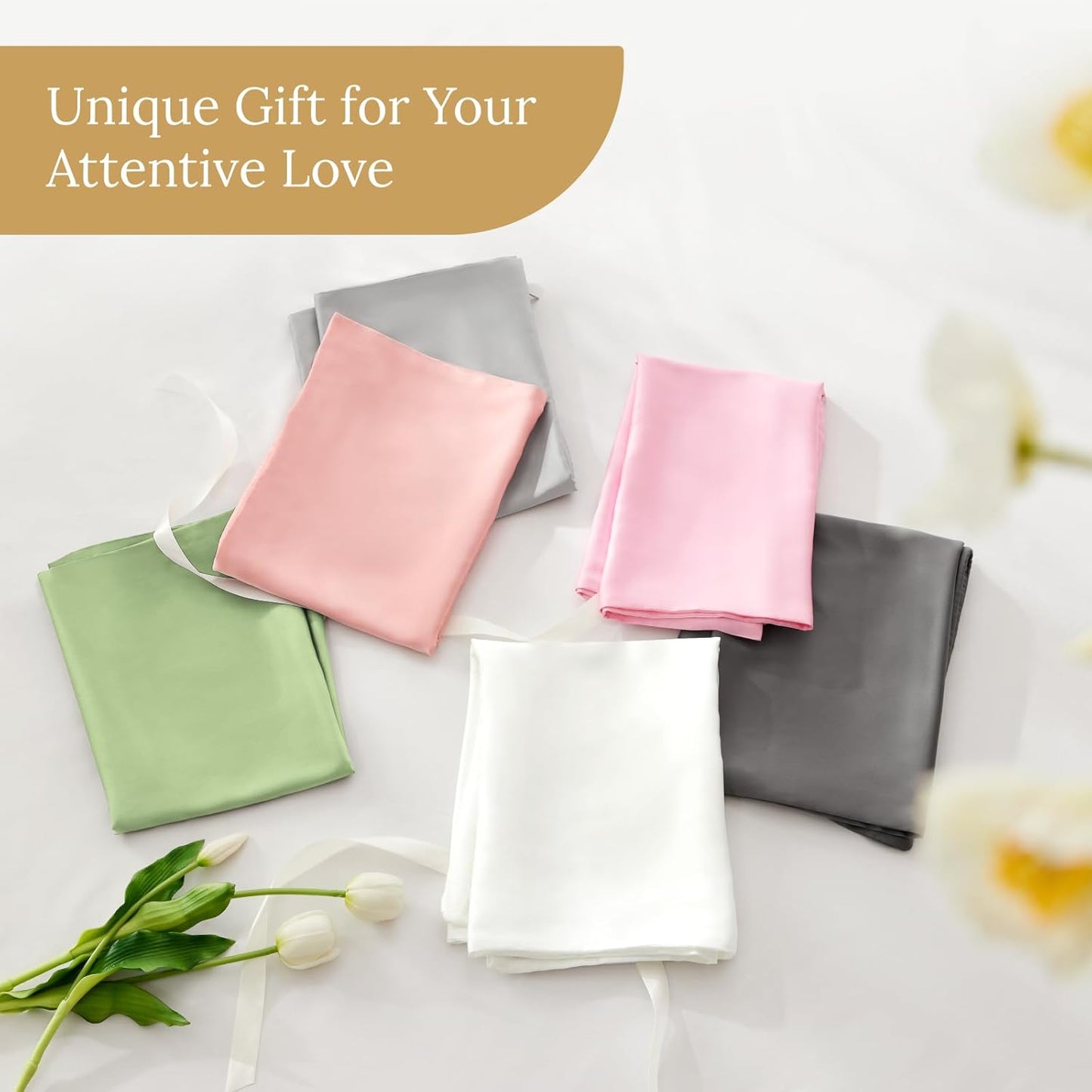 INFIIXSO Mulberry Silk Pillow Cases King Size Set of 2, Silk Pillowcase with Hidden Zipper 20"x36", Extraordinary Smooth and Soft Pillow Case for Hair and Skin(Mint Green, 2 Pack)