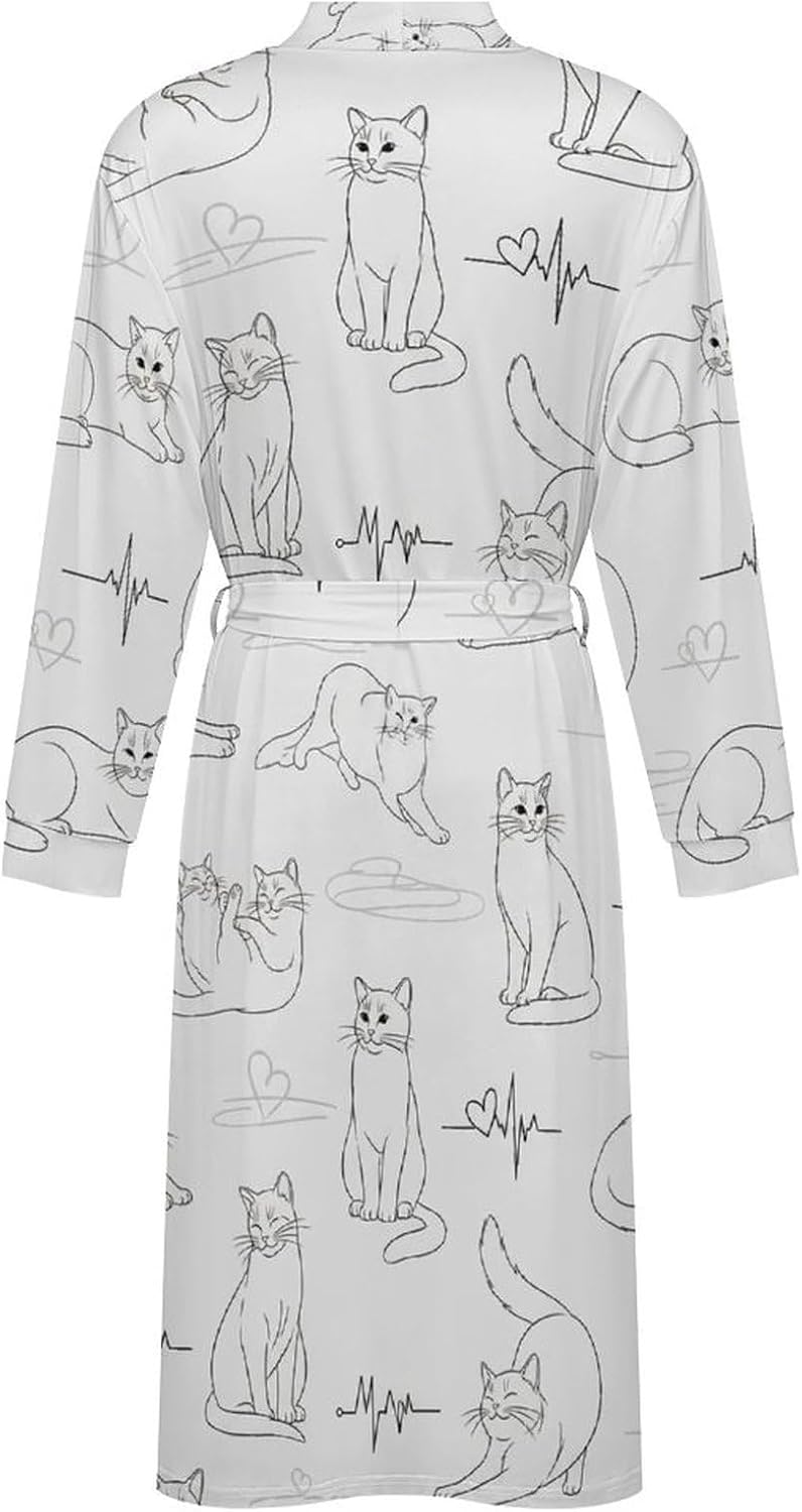 Soft Robes for Women Lightweight Kimono Bathrobe Full-Length Loungewear