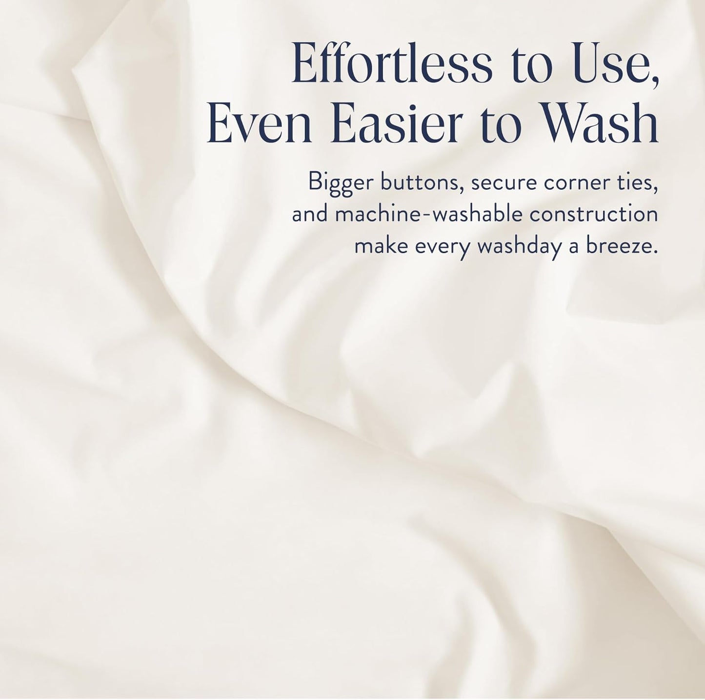 Brooklinen Luxury Percale Duvet Cover – 100% Cotton, Cool, Crisp, Extra-Long Corner Ties, Button Closure, Soft & Breathable – Machine Washable, Duvet Cover King/California King Bed Sizes (Cream)