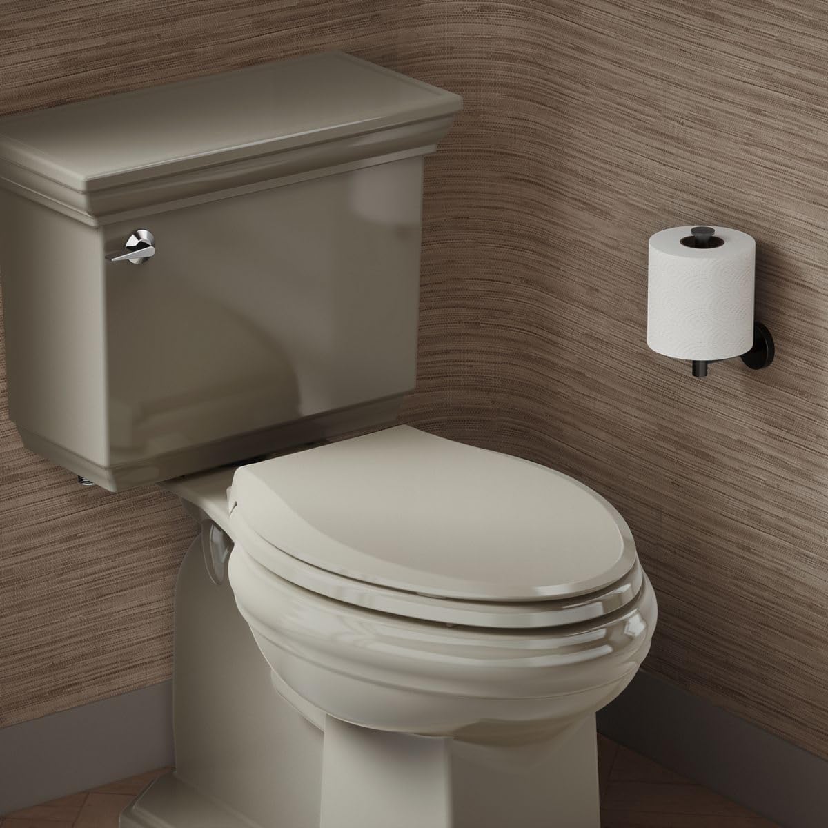 KOHLER CACHET® Nightlight Soft Close Toilet Seat Elongated, ReadyLatch®, Grip-Tight Hardware, SANDBAR