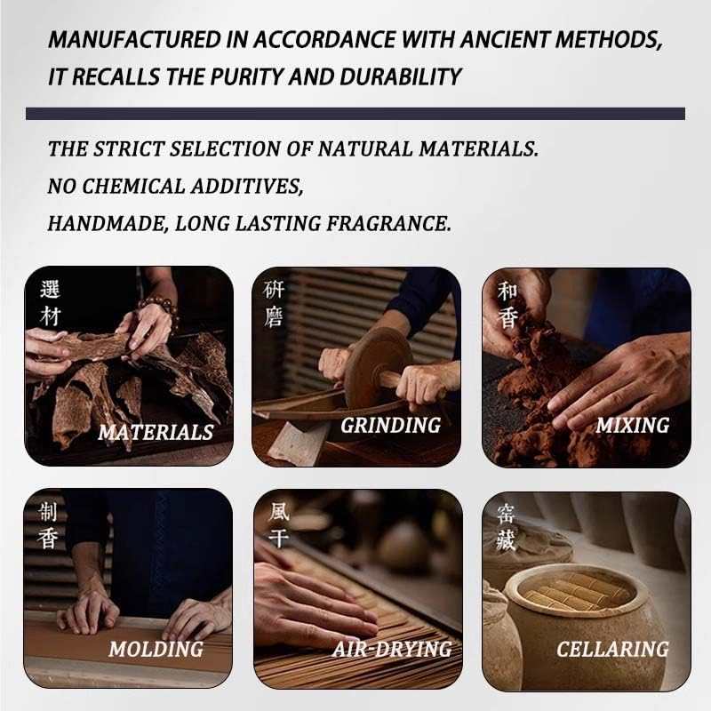 Agarwood Incense Sticks with Holder for Aromatherapy and Energy Clearing Stress Relief (Agarwood)