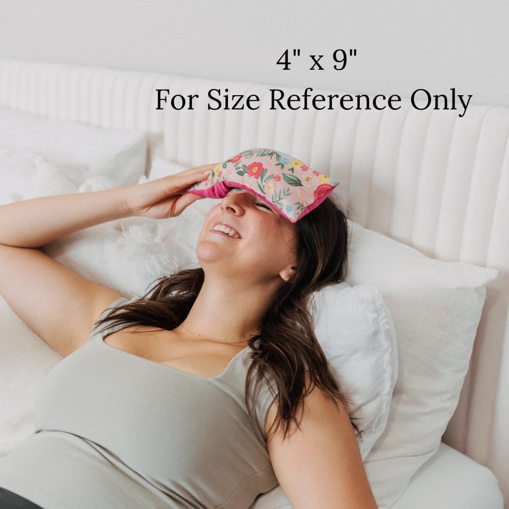 Hot Cold Pack Reusable and Microwavable Heating Pad with Flax Seed and Dried Herbs, Ice Pack, Aromatherapy Heat Pack