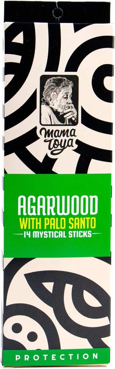 Agarwood with Palo Santo Incense Sticks (14 Mystical Sticks) – Protection, Mystical, Serene & Natural Handcrafted Aroma
