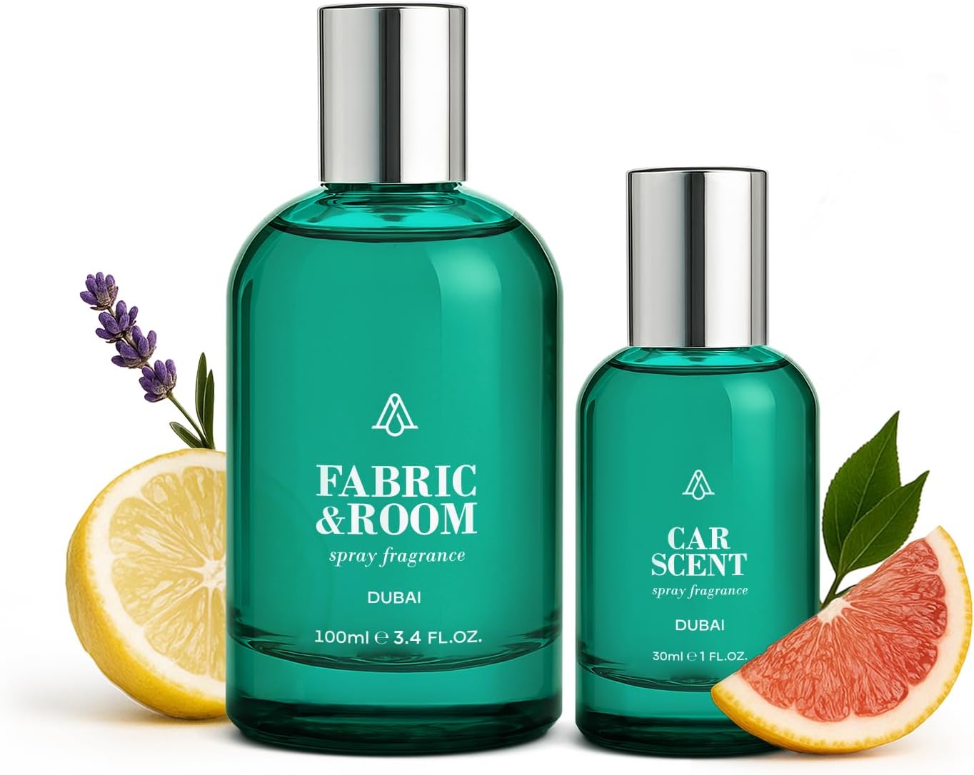 AromaPlan Natural luxurious Room Spray & Car Fragrance Kit, Dubai- Concentrated, Non-Toxic, Odor Eliminator & Long Lasting- Room Spray Air Freshener- Home, Car- 5 Star Hotel (100&30 ml)