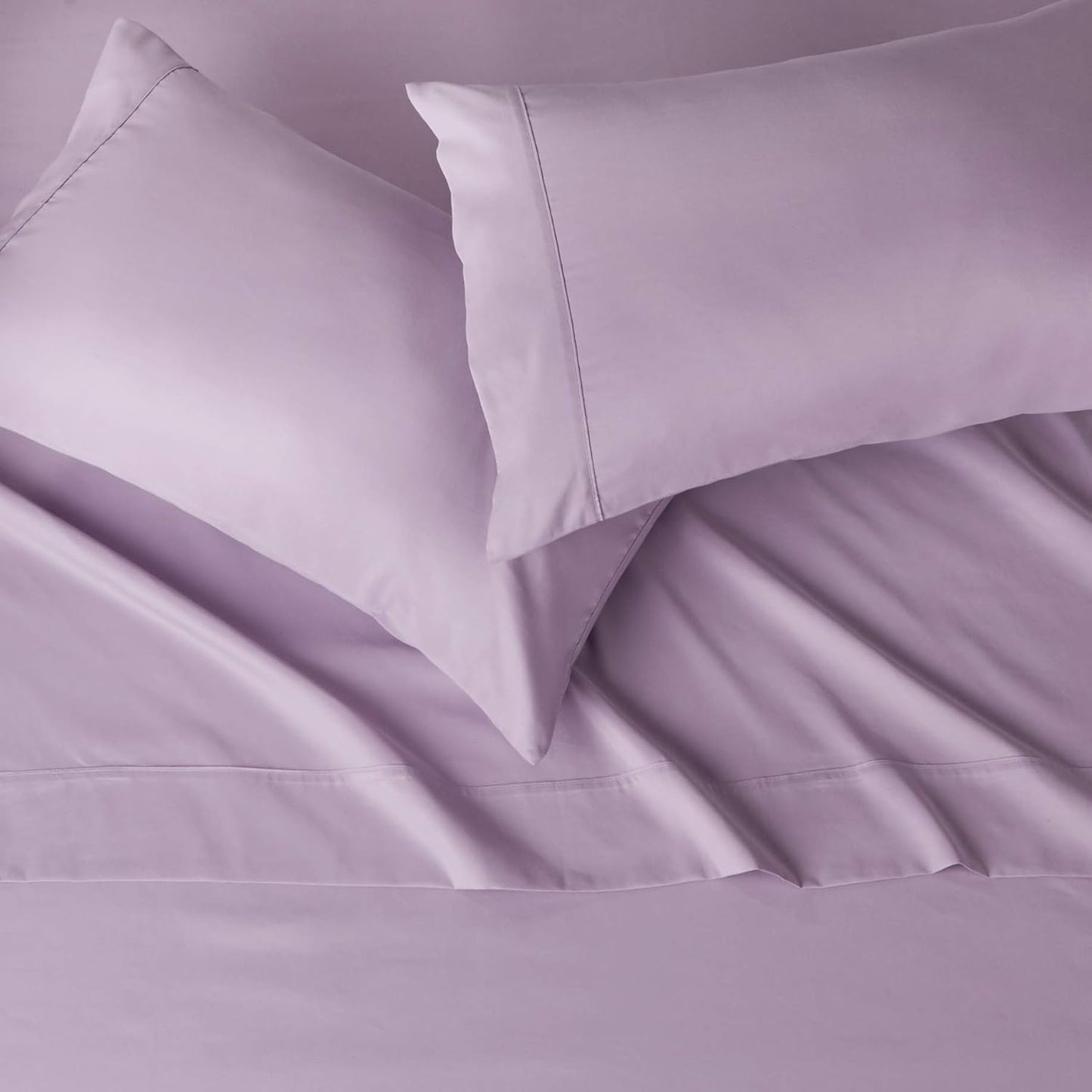 Amazon Basics 4 piece Microfiber Sheet Set, King, Frosted Lavender, Solid