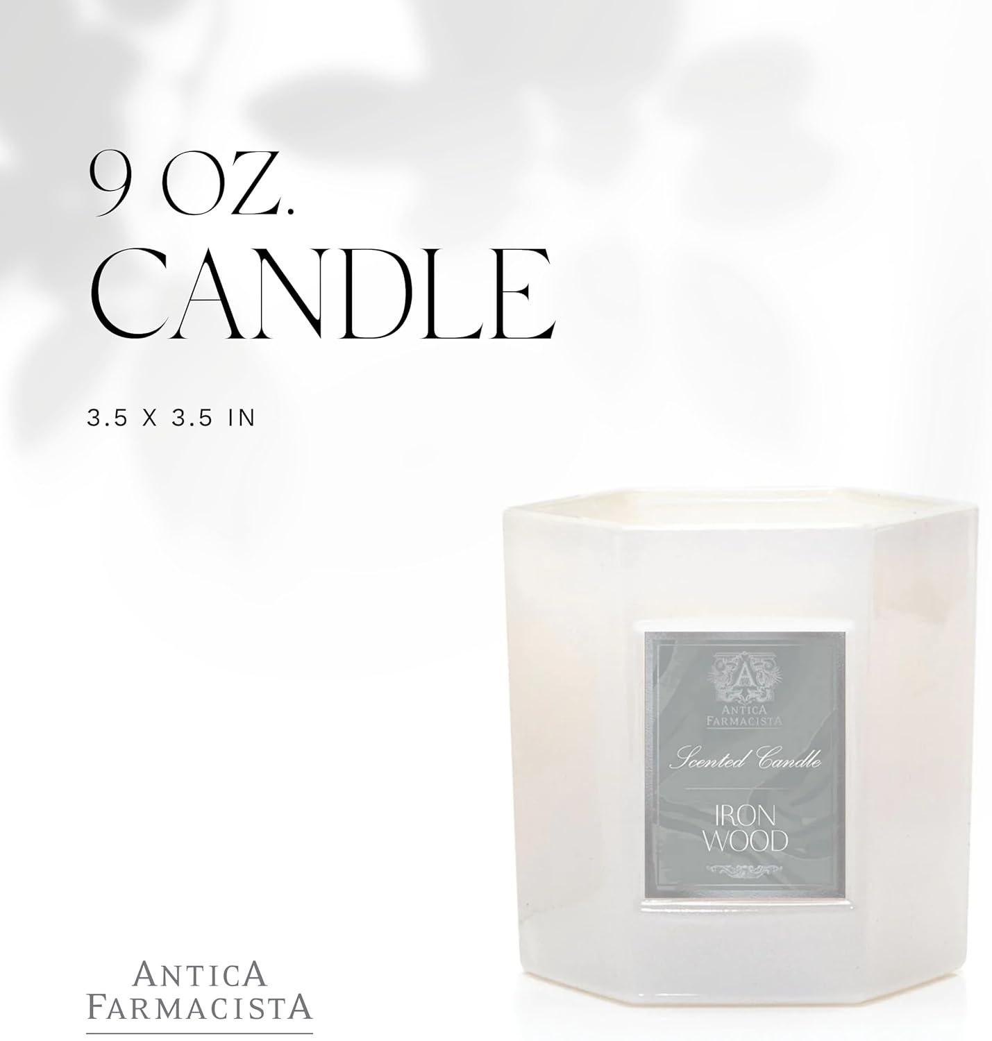 Antica Farmacista Luxury Scent Candle - Decorative Home Candle - Long-Lasting & Premium Scented - Luxury Gift - Ironwood, 9 oz