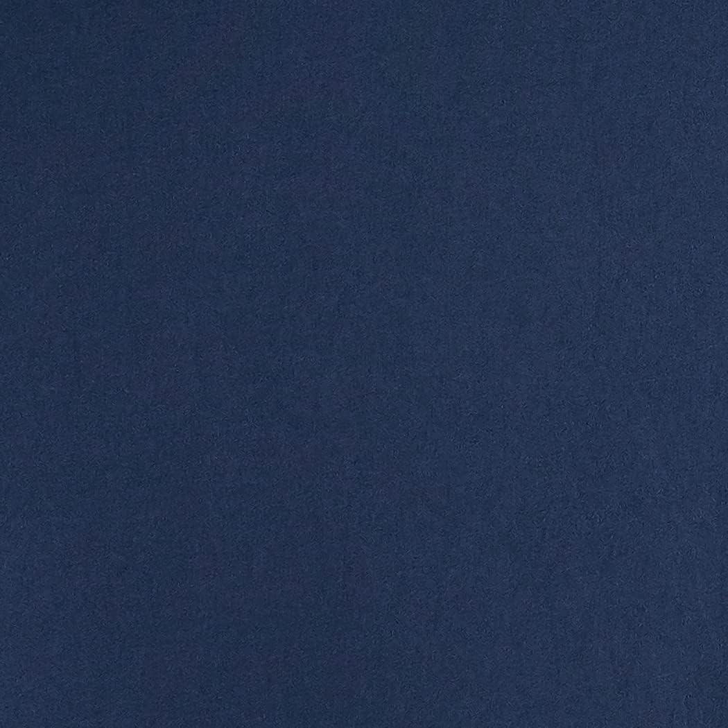 Amazon Basics Lightweight Pleated Bed Skirt, Queen, Navy Blue, Solid