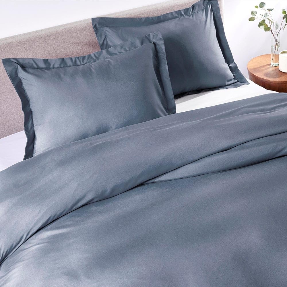 PeachSkinSheets 1500tc Level of Softness Soft Cooling Duvet Cover Set King/California King - French Blue