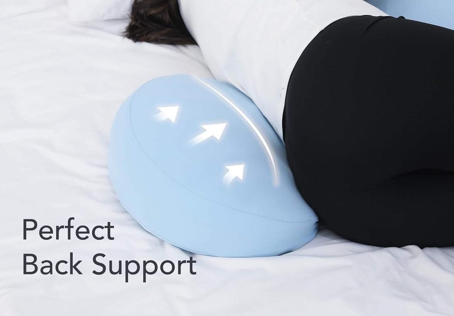 Pregnancy Pillow for Sleeping Memory Foam Maternity Pillow for Side Sleepers, Adjustable Travel Wedge Pillow Support for Back, Belly, and HIPS for Pregnant Women,Cooling Silk Blue