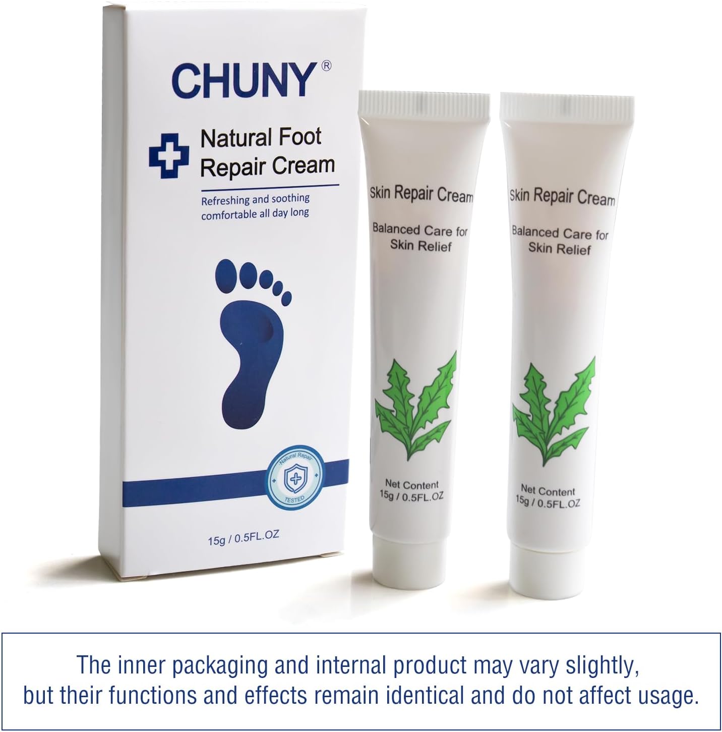 CHUNY Foot Cream for Cracked Heels Cream - Extra Strength for Cracked Heels, Dry Skin & Itchy Feet – Soothes Burning, Scaling & Irritation for Men and Women