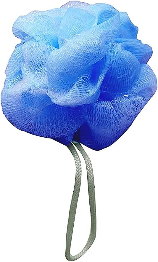 24 Blue Bath or Shower Sponge Loofahs Pouf Mesh Wholesale Bulk Lot