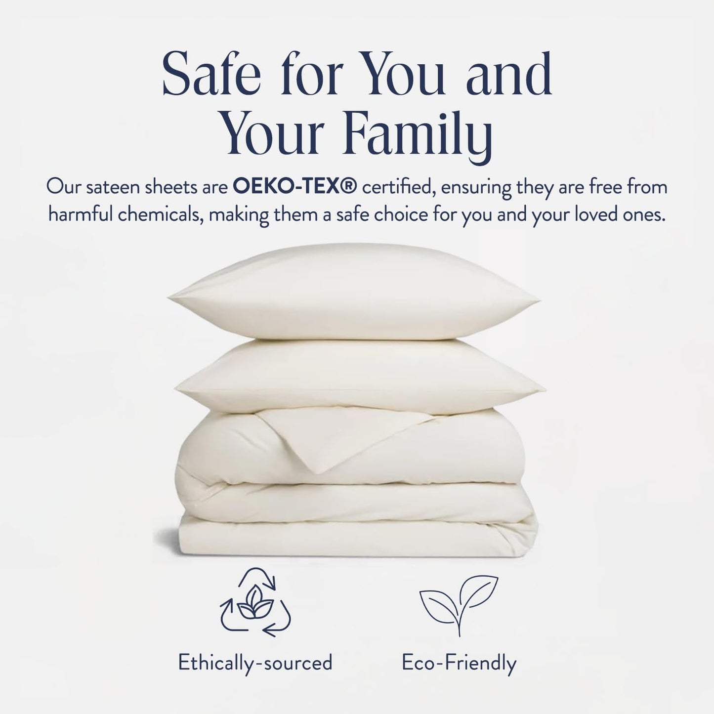Brooklinen Luxury Sateen Duvet Cover Set - 100% Cotton, Full/Queen Size in Cream - Includes 1 Duvet Cover and 2 Standard Pillowcases - Best Full/Queen Duvet Covers