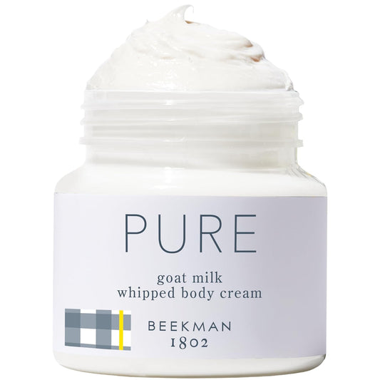 Beekman 1802 Whipped Body Butter Cream with Goat Milk - Deeply Moisturizes, Softens Skin - Natural & Gentle for All Skin Types - Non-Greasy, Cruelty-Free, 8 oz