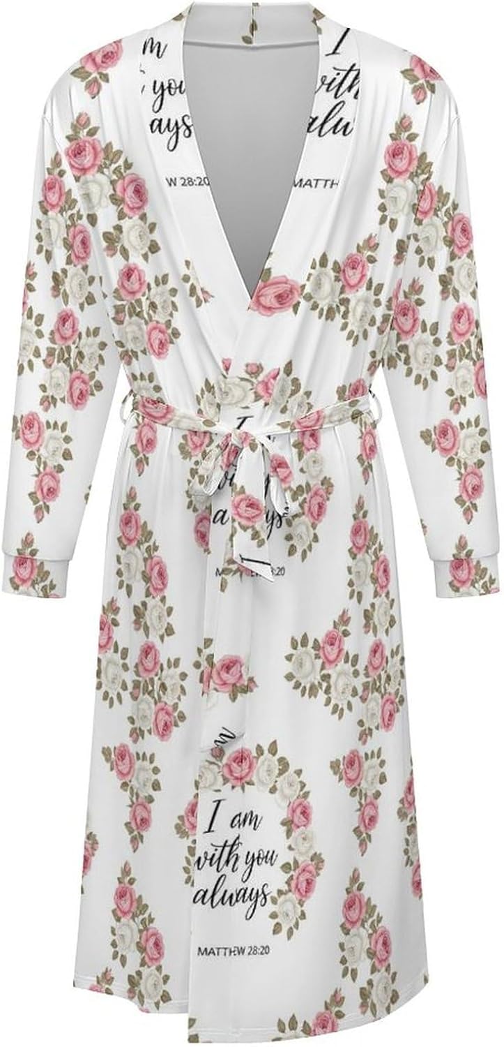 Soft Robes for Women Lightweight Kimono Bathrobe Full-Length Loungewear