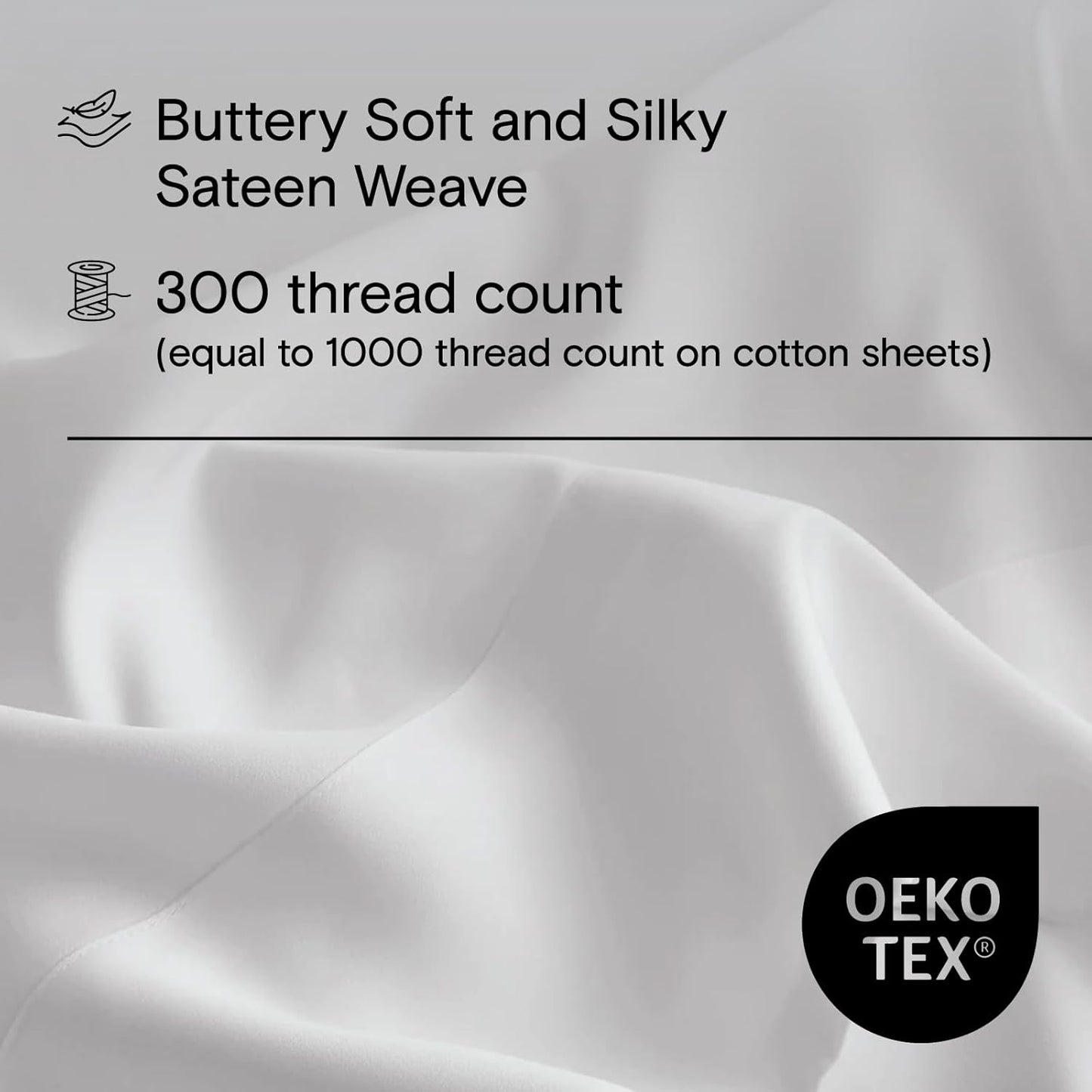 DOZ Duvet Cover Set, 100% Viscose derived from Bamboo, Organically Grown, Buttery Soft, Cooling Duvet Covers, High GSM, 1 Duvet Cover and 2 Pillowcases, 106"x90" (Snow, King/Cal King)