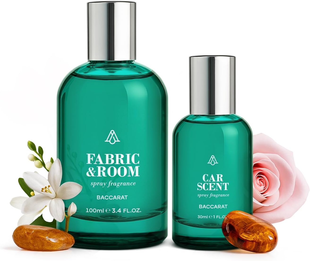 AromaPlan Natural luxurious Room Spray & Car Fragrance Kit, Inspired by Bacc. Rouge-Concentrated, Non-Toxic, Odor Eliminator & Long Lasting- Spray Air Freshener- Home,Car - 5 Star Hotel (100&30 ml)