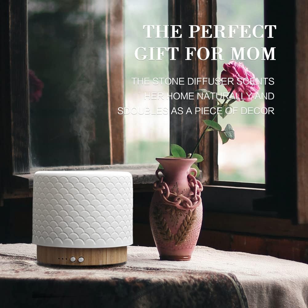 Essential Oil Diffuser 280ml Aromatherapy Diffuser for Large Room Small Humidifier with Sleep Mode-4 Timers, 3 Modes Lights, Auto-Off, No Beep