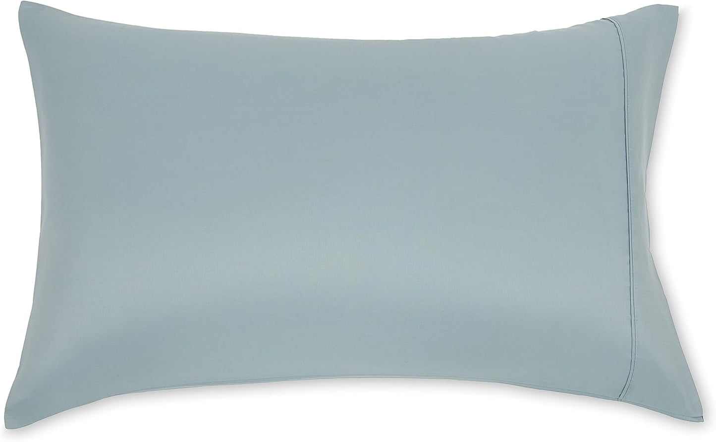 Amazon Basics Standard Pillow Cases Set of 2 - Lightweight, Super Soft Easy Care Microfiber, Spa Blue, 30" L x 20" W, Pillows Not Included