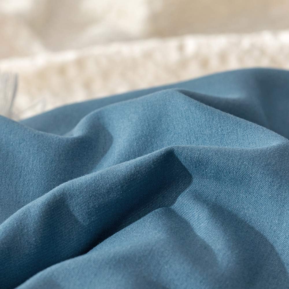KAREVER Lake Blue Comforter Set Full Solid Blue Bedding Quilt Set Boys Bright Blue Blanket Set Women Lightweight Breathable Durable Bed Comforter Set