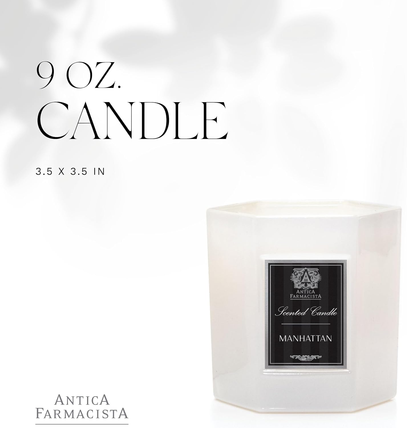 Antica Farmacista Luxury Scent Candle - Decorative Home Candle - Long-Lasting & Premium Scented - Luxury Gift - Manhattan, 9 oz