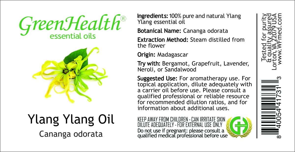Ylang Ylang Essential Oil - 1 Gallon - Plastic Jug - 100% Pure & Uncut - GreenHealth