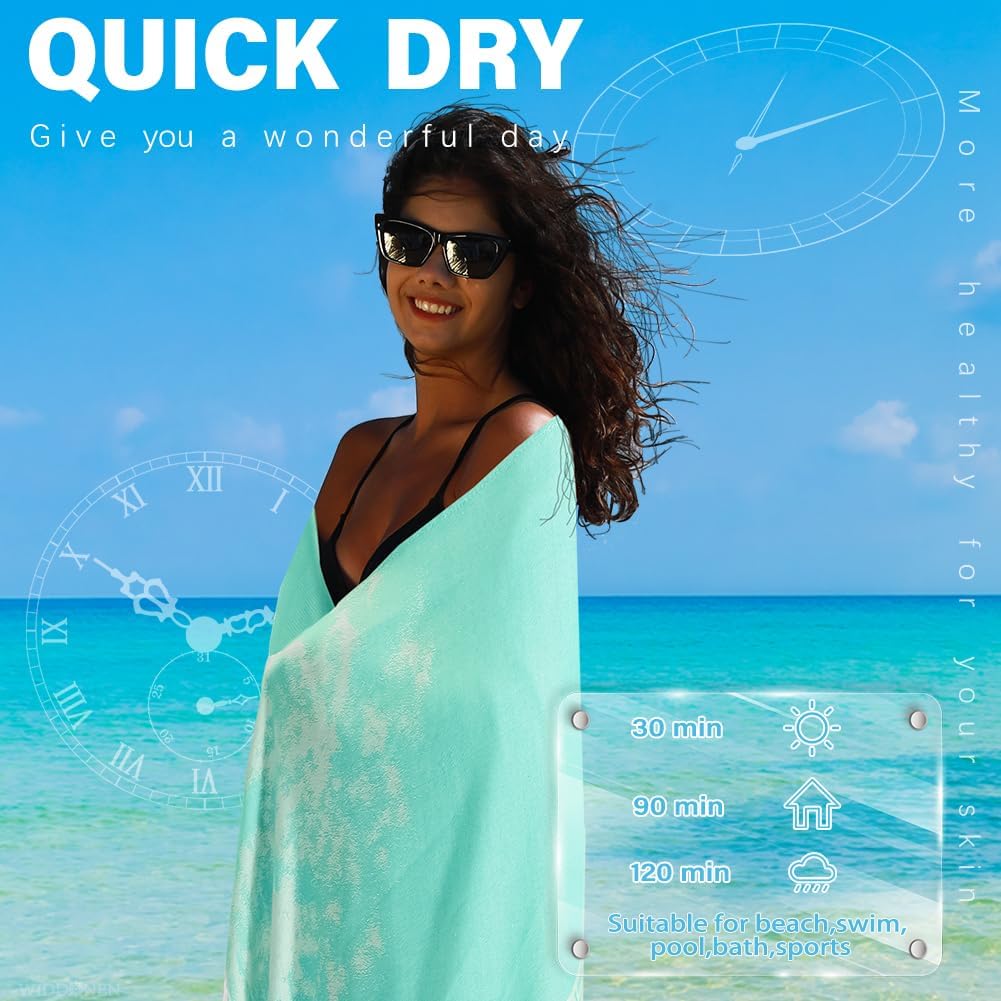 Thin Turkish Beach Towel Lightweight Quick Dry Absorbent Cotton Bathroom Bath Pool Swim Towels Extra Large Oversized Sand Free Beach Accessories Essentials Cloud Gifts for Adult