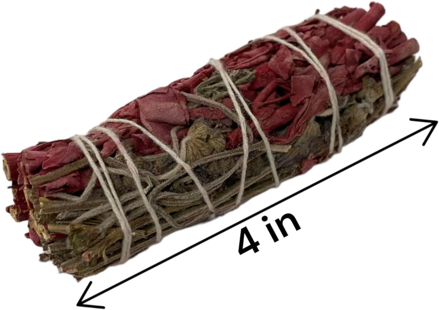 NESSASTORES - White Sage Dragon's Blood & Lavender 4 inch smudge stick bundles for cleansing and meditation. #JC-078 (6 pcs)