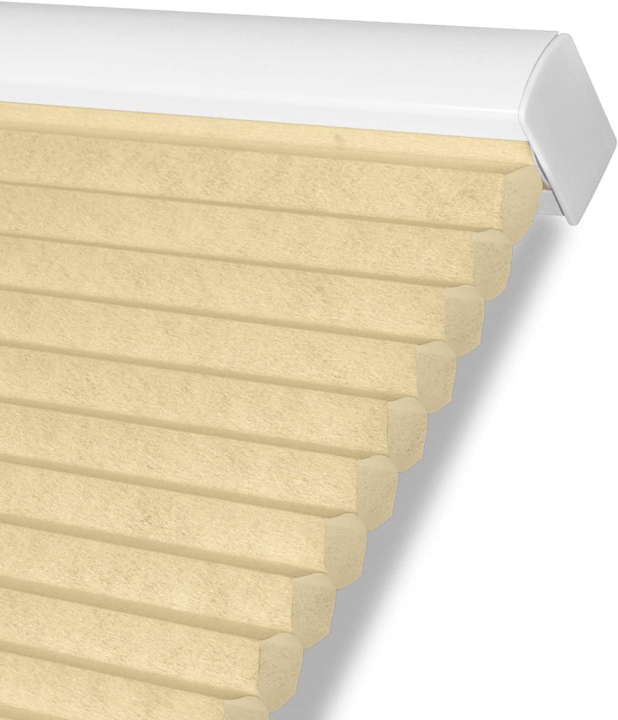 Persilux Custom Size Cellular Window Shades Cordless Roller Shades Light Filtering Honeycomb Window Blinds UV Protection Blinds for Windows, Home and Bedroom Ivory