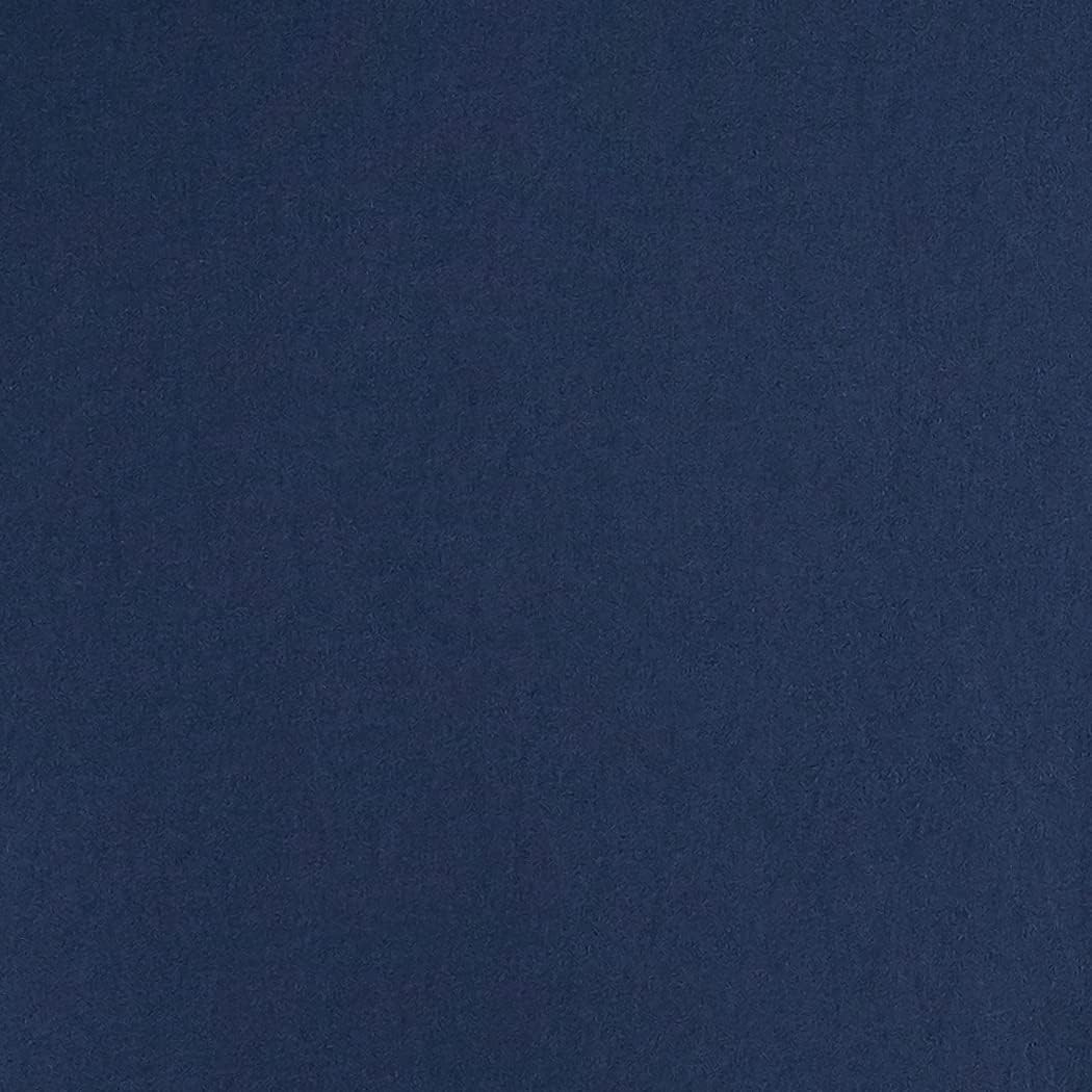 Amazon Basics Lightweight Pleated Bed Skirt, King, Navy Blue, Solid