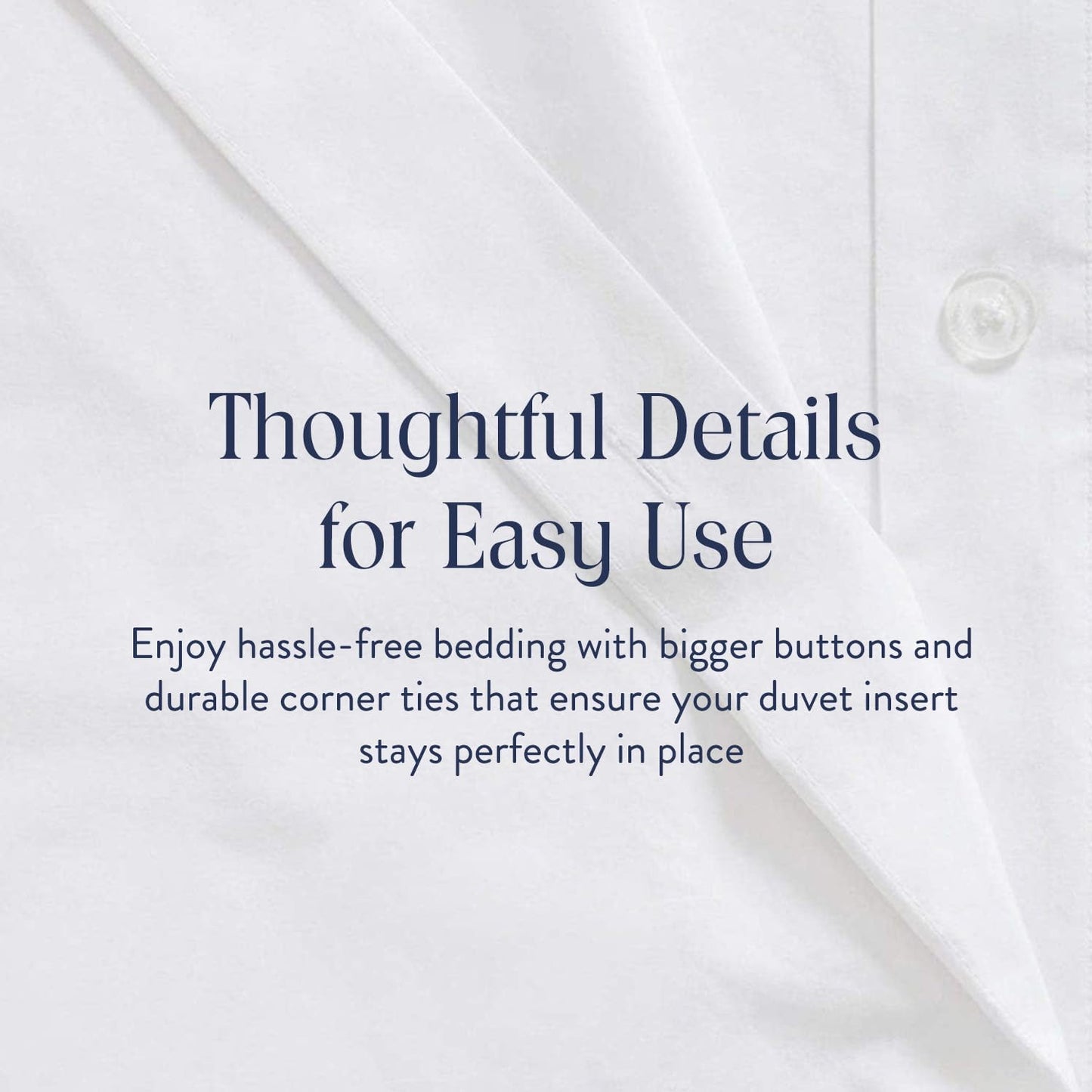 Brooklinen Luxury Sateen Duvet Cover - 100% Cotton, Twin/Twin XL Size in White with Extra-Long Corner Ties and Button Closure - Best Twin/Twin XL Duvet Covers