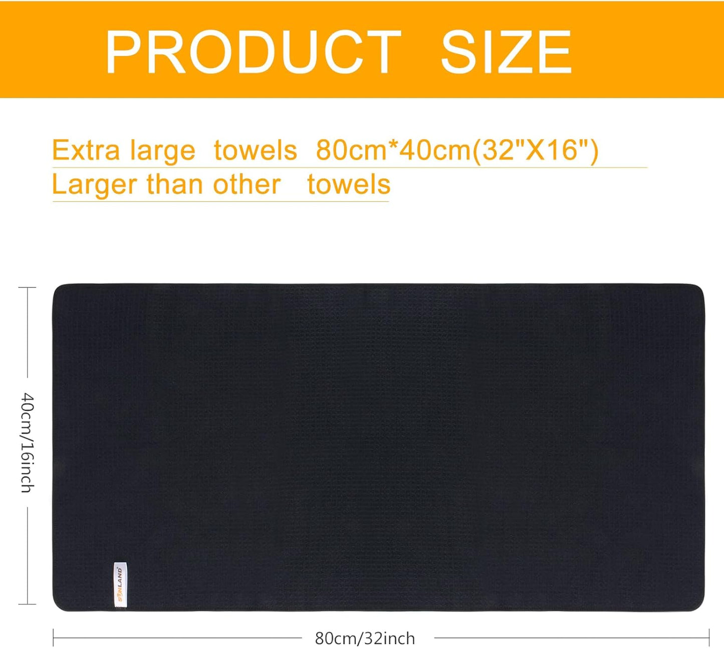 SUNLAND Microfiber Sports Workout Towels Fast Drying Fitness Sweat Towels for Men & Women Lightweight Multi-Purpose Gym Exercise Towel