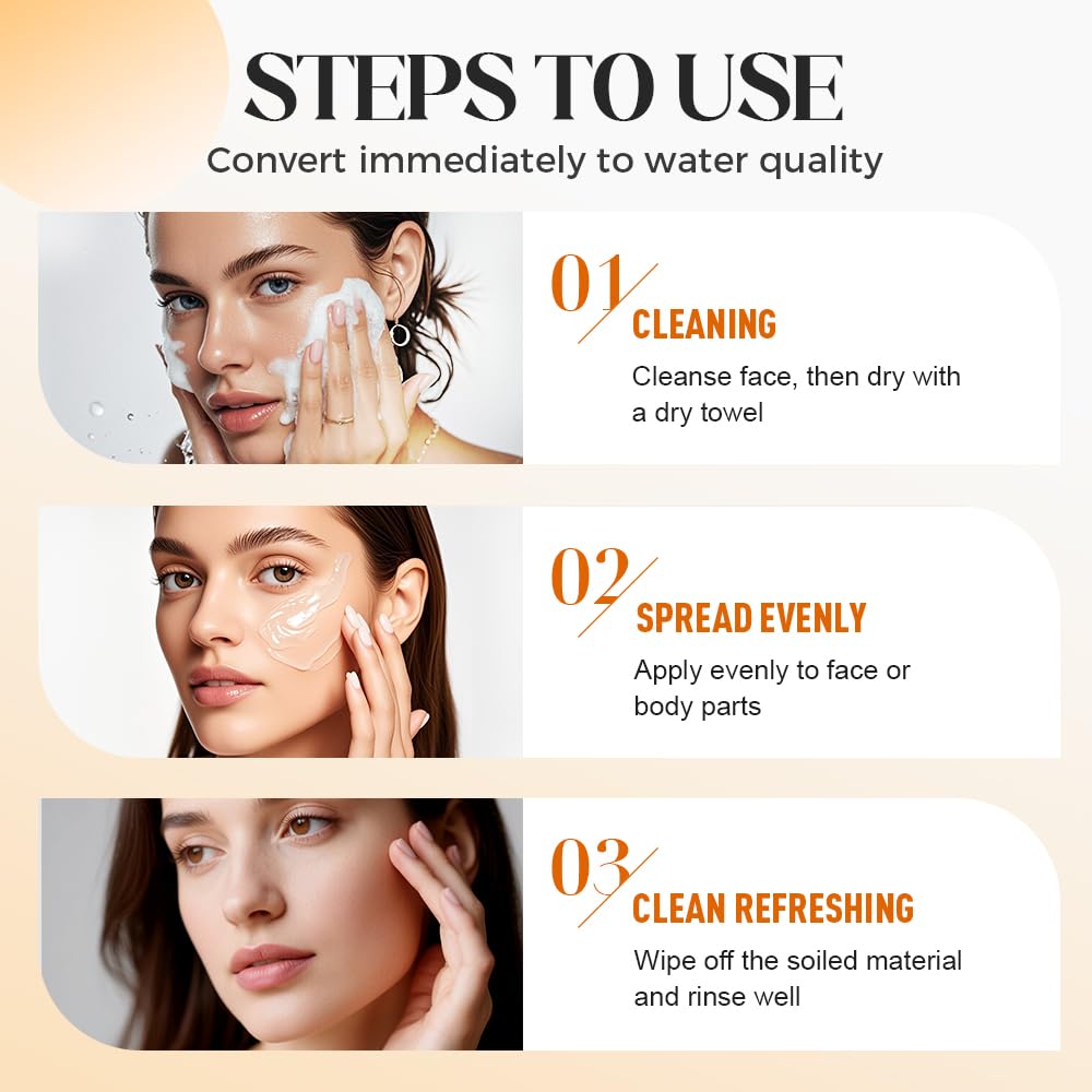 Orange Exfoliating Gel for Face & Body,Deep Pore Cleansing Gel Peeling Scrub,Remove Blackheads Moisturize Cleansing Scrub,Gentle Exfoliator for All Skin Types (Orange/3pcs, 100ML)
