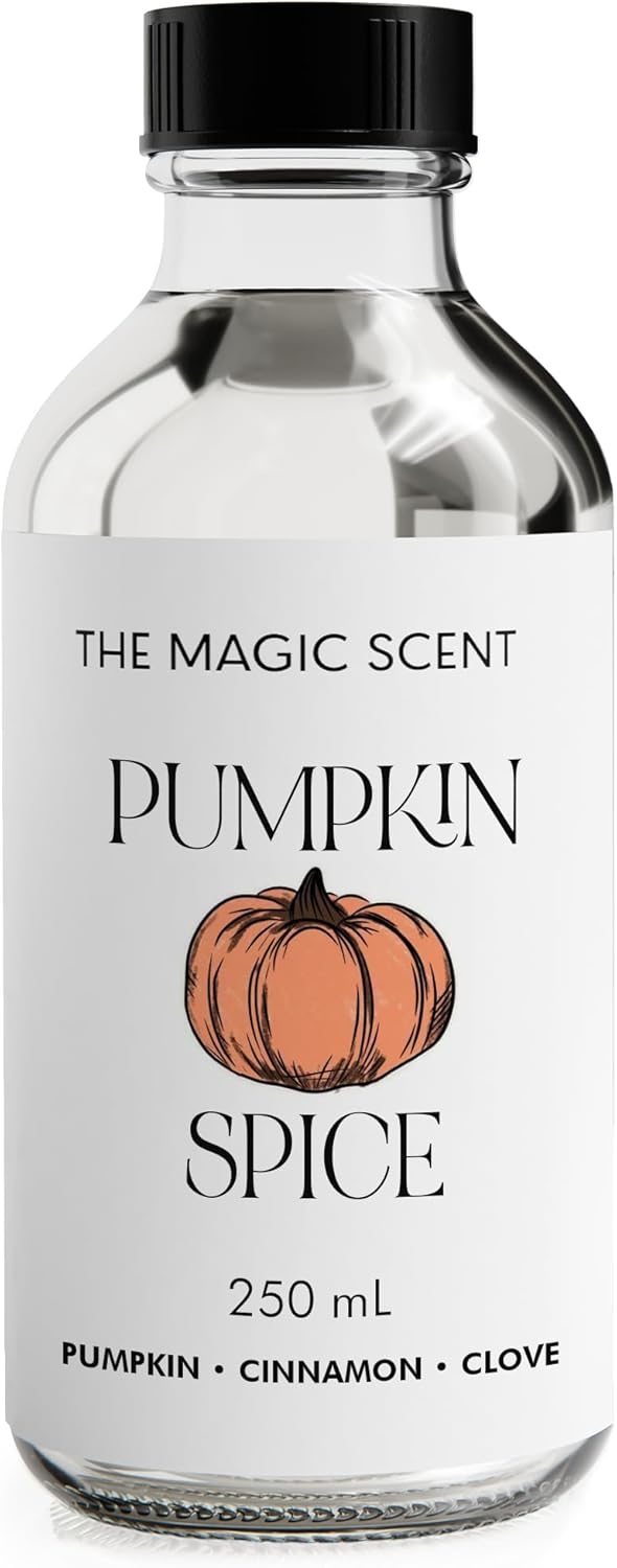 The Magic Scent Pumpkin Spice Aroma Oil - Diffuser Oil Scent - Cold-Air & Ultrasonic Diffuser - Pumpkin Essential Aromatherapy - 8.5 fl oz, 250 mL