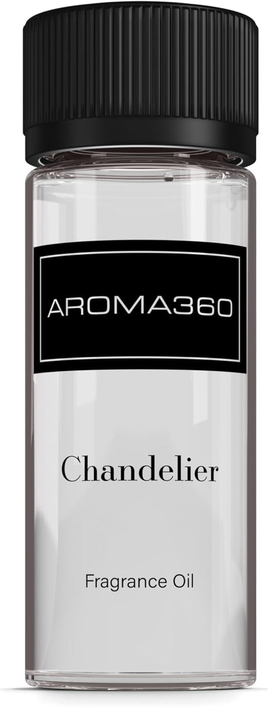 Aroma360 - Chandelier Fragrance Oil Blend | Hotel Inspired for Luxury Essential Oil Diffusers | Aromatherapy Scent Diffuser Oil | Bergamot, Woodsy Sandalwood, and Flirtatious Saffron - 50ML
