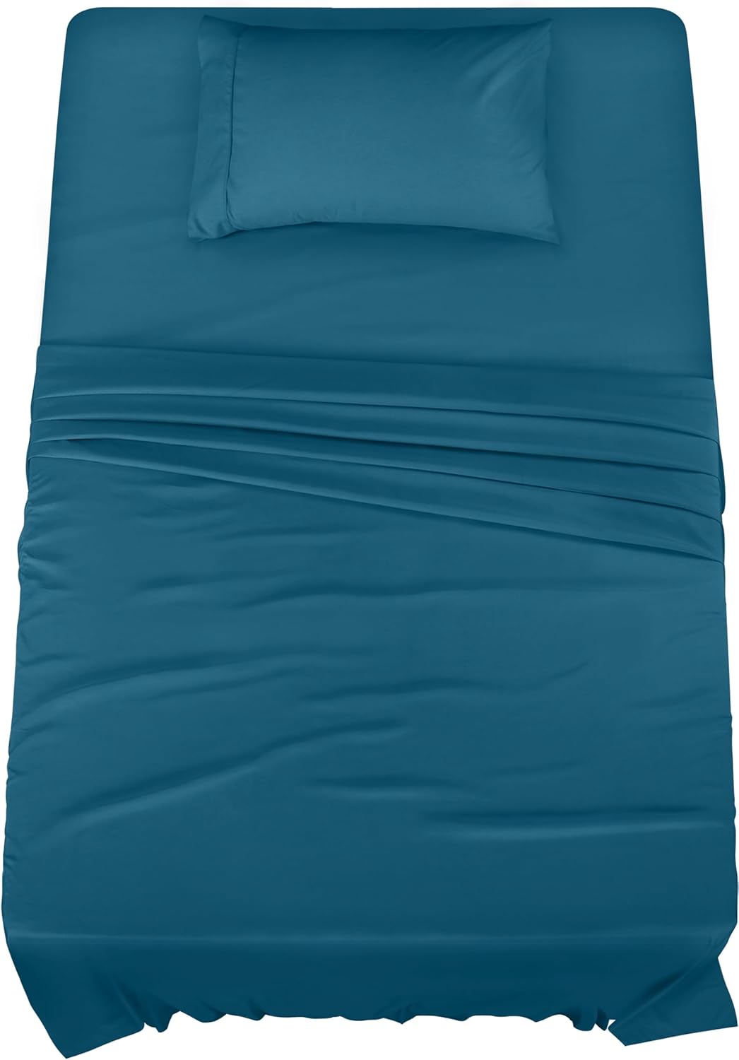 Utopia Bedding Twin Sheet Set – 3 Piece Bed Sheets for Twin Size Bed, Soft and Breathable Microfiber, Includes 1 Fitted Sheet, 1 Flat Sheet and 1 Pillowcase (Denim Blue)