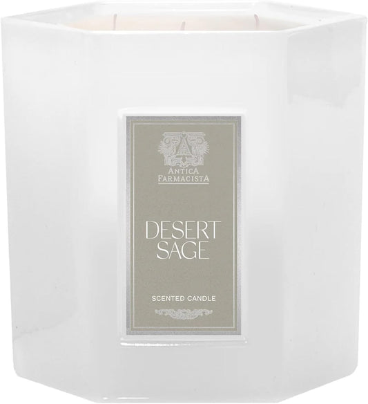 Antica Farmacista Three-Wick Candle - Decorative Home Candle - Long-Lasting & Premium Scented - Luxury Gift - Desert Sage, 25 oz