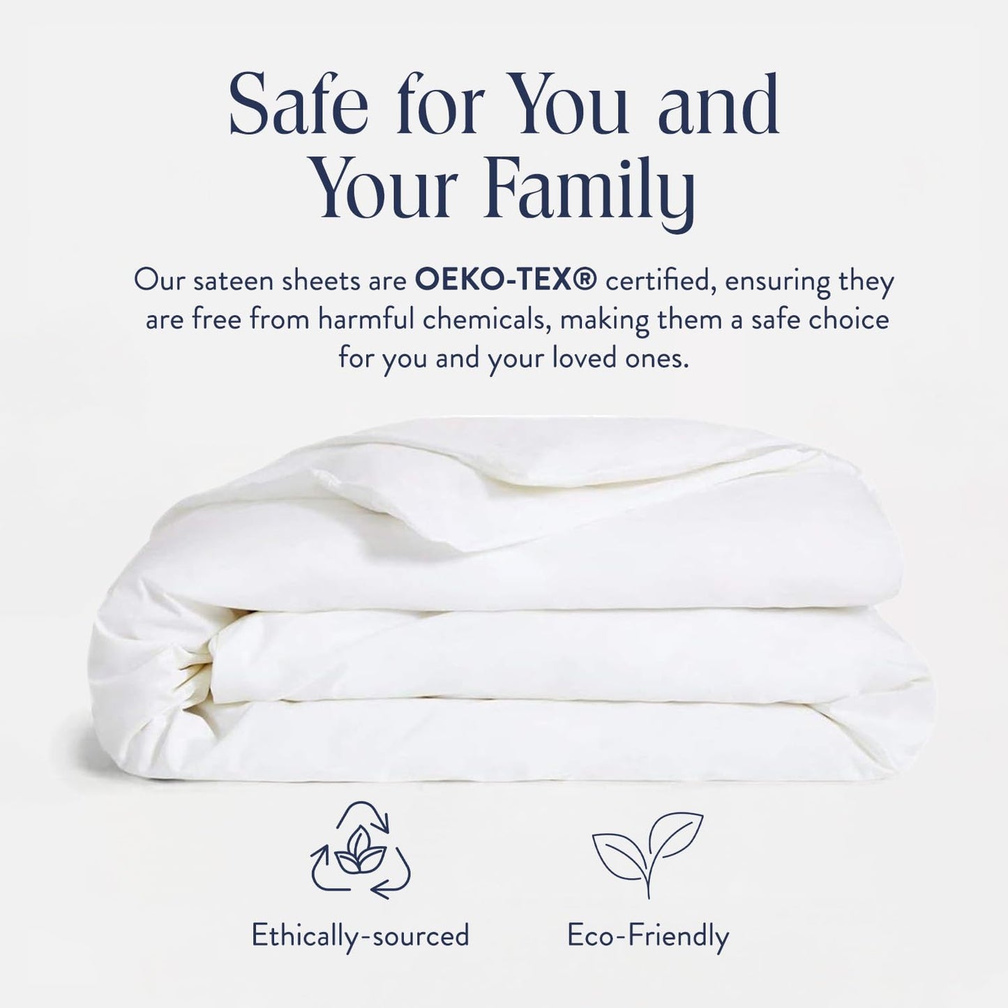 Brooklinen Luxury Sateen Duvet Cover - 100% Cotton, Twin/Twin XL Size in White with Extra-Long Corner Ties and Button Closure - Best Twin/Twin XL Duvet Covers