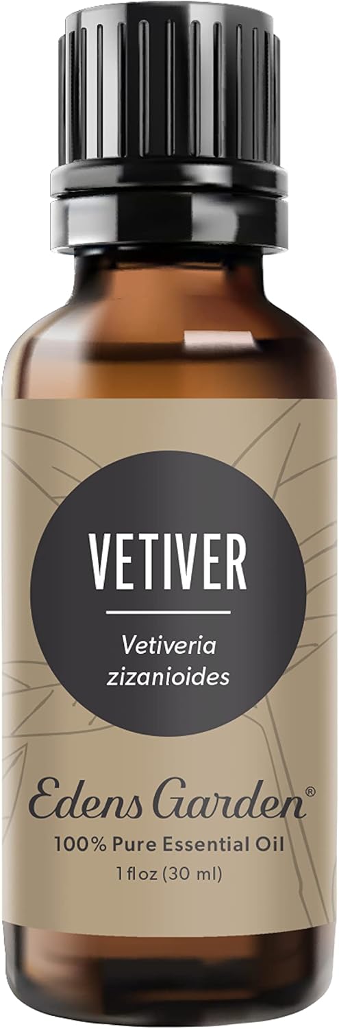 Edens Garden Vetiver Essential Oil- 100% Pure Premium Grade, Undiluted, Natural, Therapeutic, Aromatherapy, The Best for Diffuser, Skin, Humidifiers, Kid Safe 30 ml (1 fl oz)