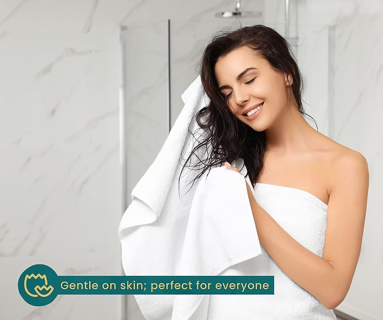 100% Cotton Bath Towel Set Pack of 24|500 GSM|Soft Large Bath Towel|Super Absorbent|Quick Dry|Ideal for Pool Home Gym Spa Hotel|Perfect for Daily Use|Bath Towel Set 24x48 Inche|White