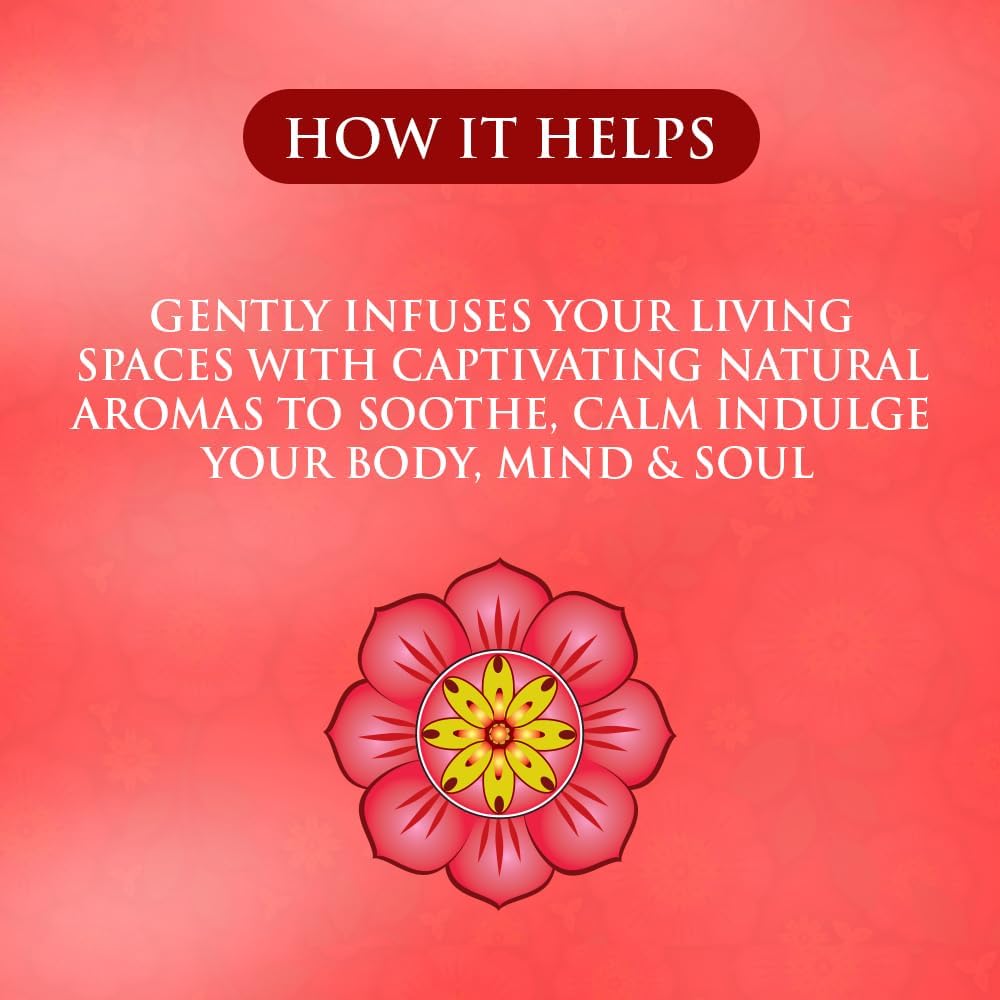 SPA CEYLON Cardamom Rose Aromaveda Incense Sticks | Luxurious Aromatherapy Scented Sticks | Home Fragrance | 30 Sticks