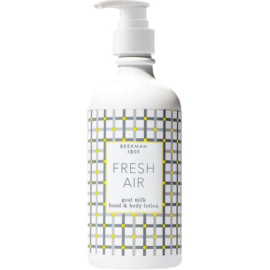 Beekman 1802 Goat Milk Body Lotion, Fresh Air - Scented - 12.5 oz - Hydrating & Moisturizing with Shea Butter - for Sensitive Skin - Cruelty Free - Packaging May Vary - Pump Included, Ready for Use