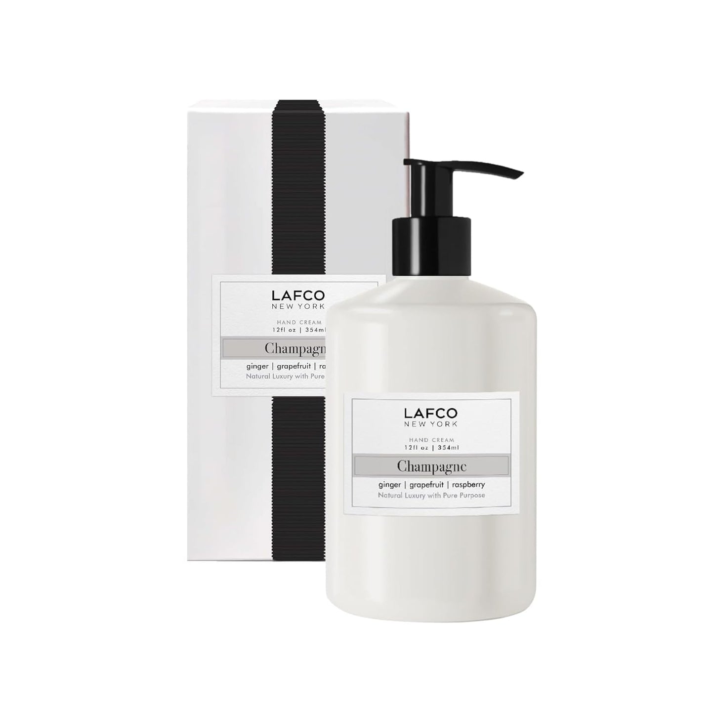 LAFCO New York Hand Cream, Champagne - 12 oz - Restores & Repairs Skin - All Skin Types - Hypoallergenic, Synthetic Free & Cruelty Free - Made in Italy