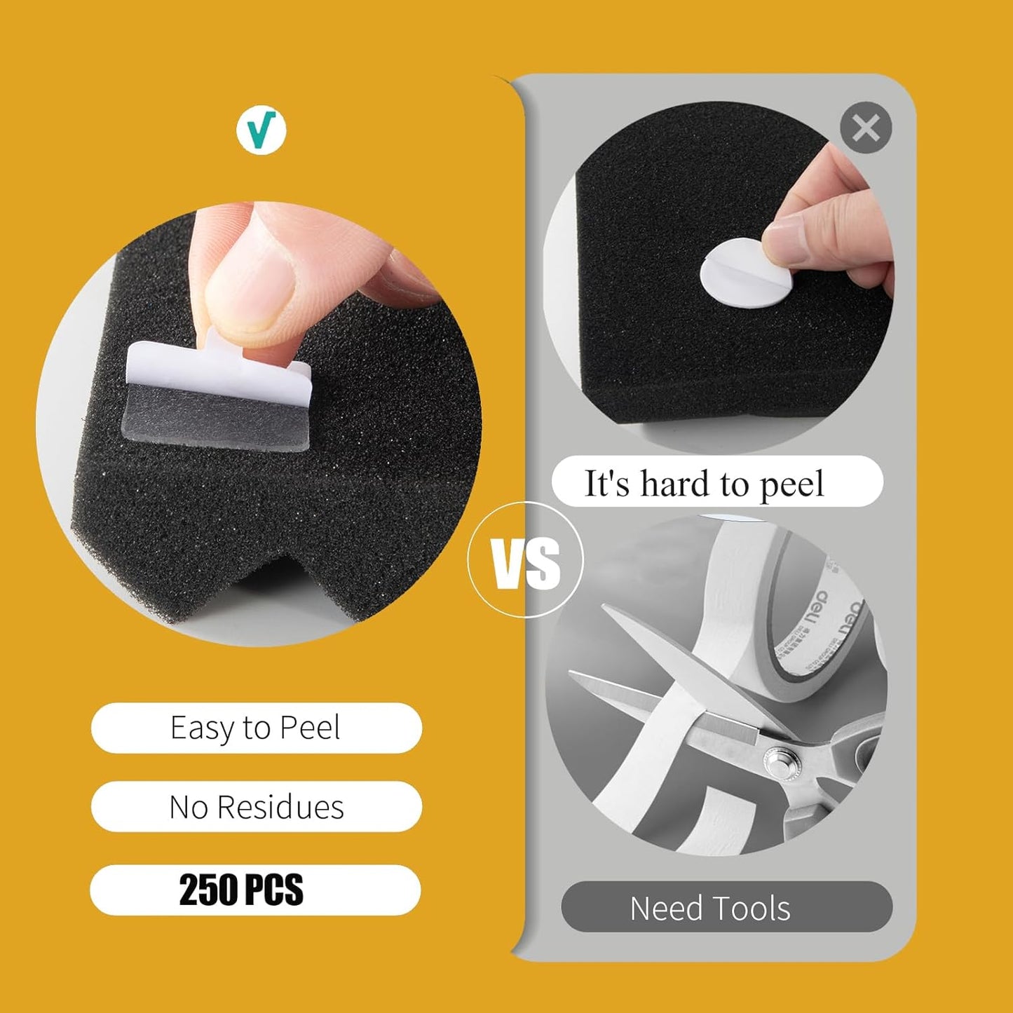 50 Pack Acoustic Panels 1 X 12 X 12 Inches - Acoustic Foam Studio Foam Wedges High Density Panels Soundproof Wedges Charcoal (Black&Red)