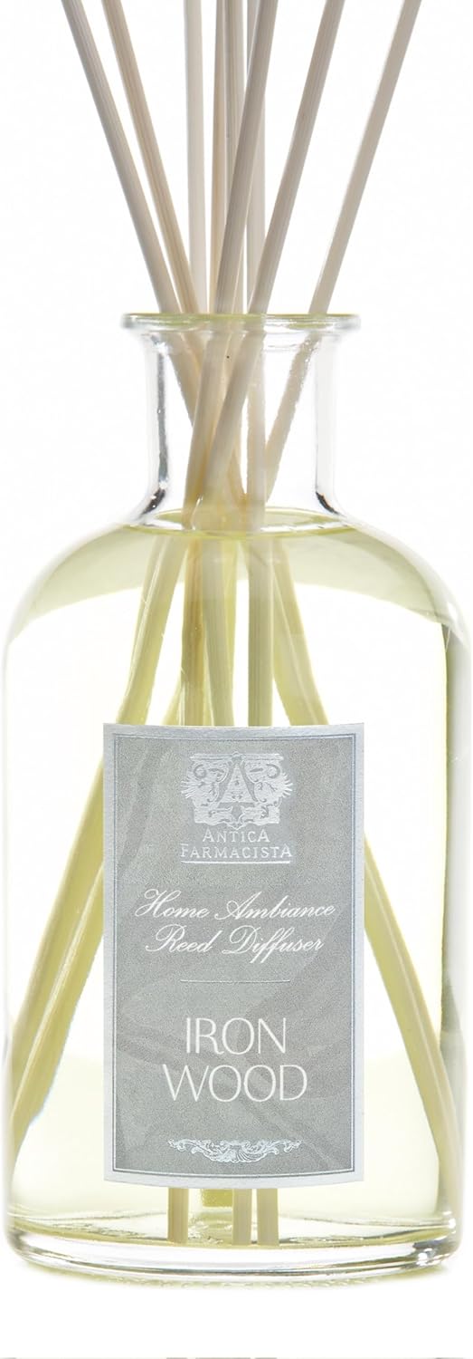 Antica Farmacista Home Ambiance Diffuser - Long-Lasting Reed Scent Diffuser - Luxury Room Freshener Gift - Ironwood, 16.9 fl oz