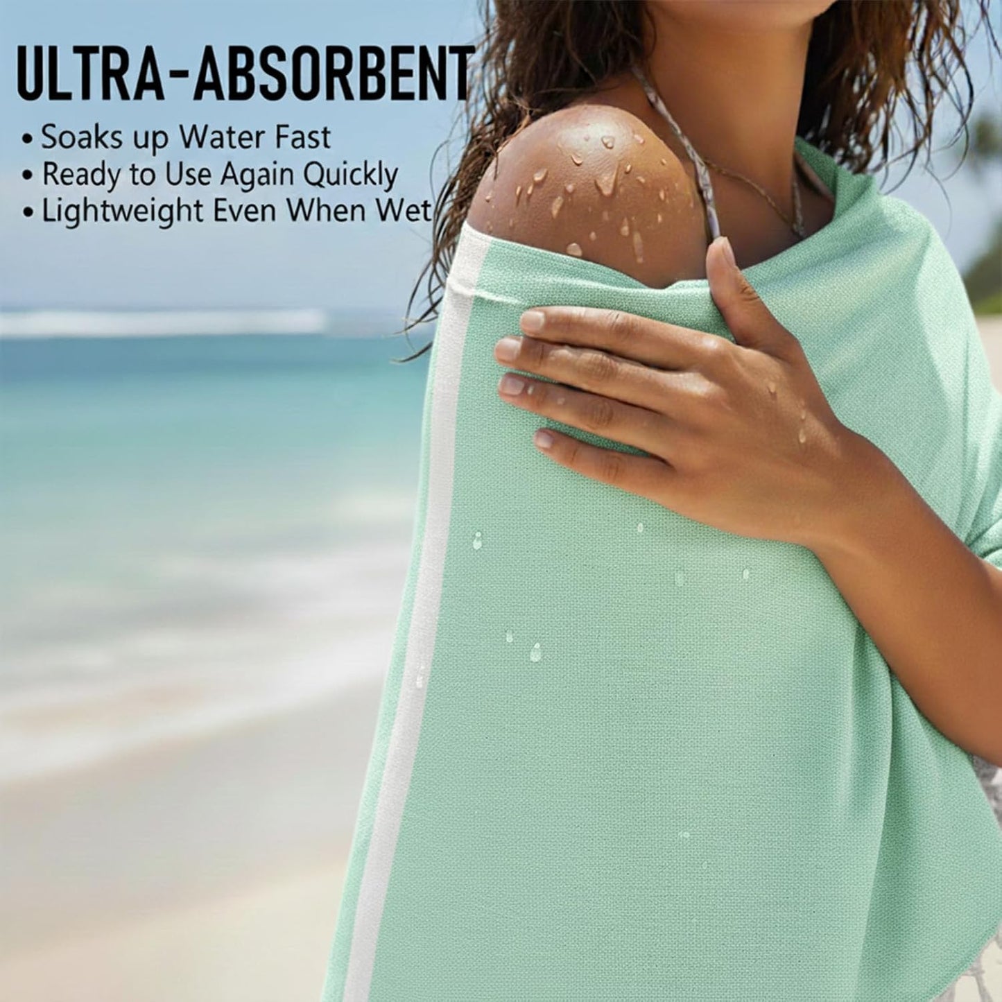 6 Pack Cotton Turkish Beach Towel Lightweight Thin Travel Vacation Essentials Oversized XL Towels Set for Pool Swim Bath Camping Cruise Accessories Absorbent Quick Dry Sand Free Bulk clearance Blanket