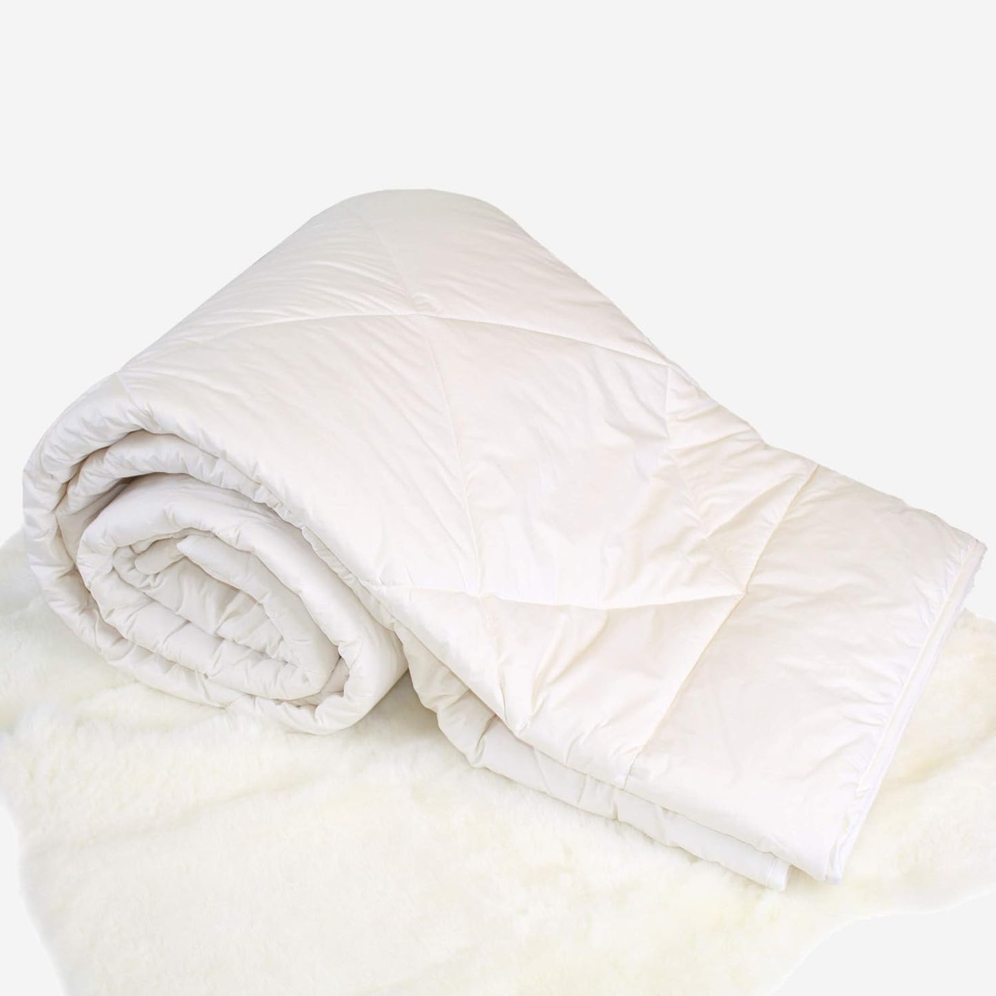Woolino Premium Australian Wool Duvet Insert Bed Comforter, Mid-Weight Wool Comforter, Washable, King