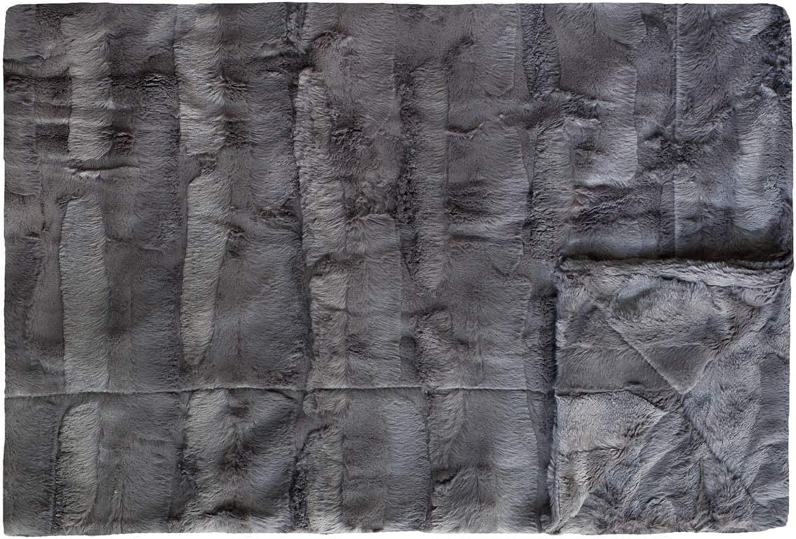 Minky Couture Premium Solid Color Blanket - Soft, Warm, Cozy, Comfortable, (Monster, Sorbet Charcoal)