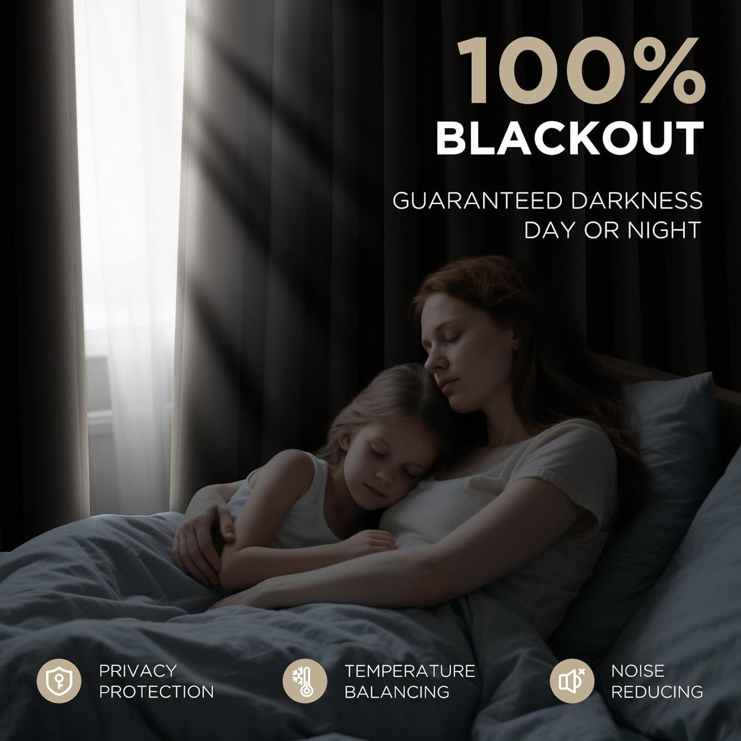 Joydeco Beige 100% Blackout Curtains 84 Inch 2 Panels, Luxury Thermal Beige Velvet Curtains for Bedroom Living Room, Soundproof Blackout Window Drapes, Rod Pocket & Back Tab (52W x 84L)